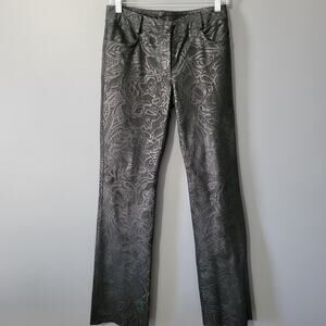 BRANDON THOMAS Leather Pants Size 2 Western Rodeo Country Ranch Grunge Womens